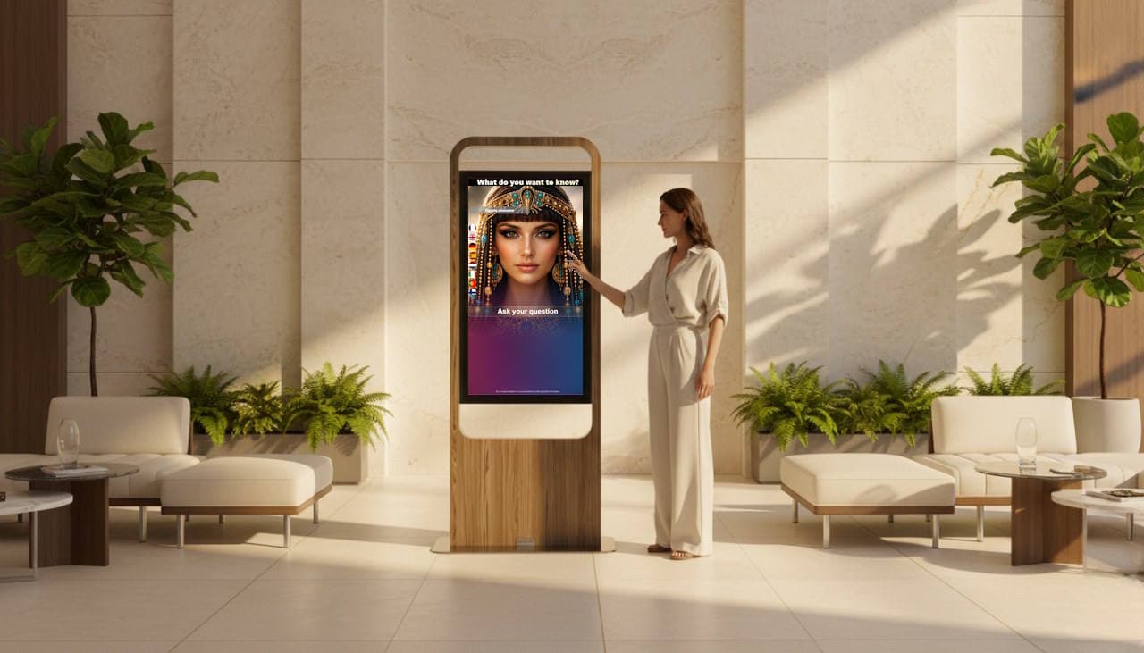 Accueillez, informez et guidez vos visiteurs avec un avatar IA conversationnel